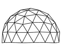 3v 5/8 Icosahedron Geodesic Dome Calculator