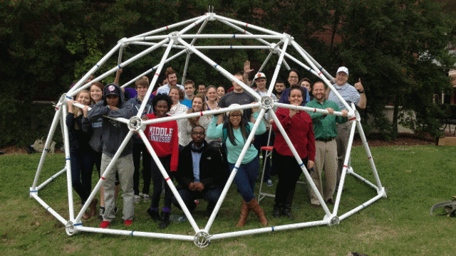 17' Wide, 8.5' Tall, 2v Geodesic Shelter Dome