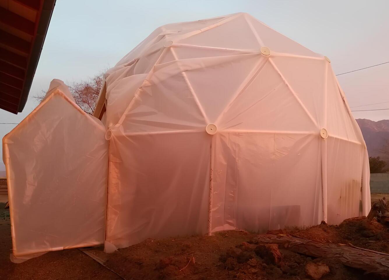 2V Dual Covering Geodesic Dome Hub Kit for Sale - by Zip Tie Domes