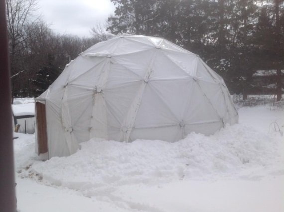 25' 3v 5/8 Geodesic Greenhouse