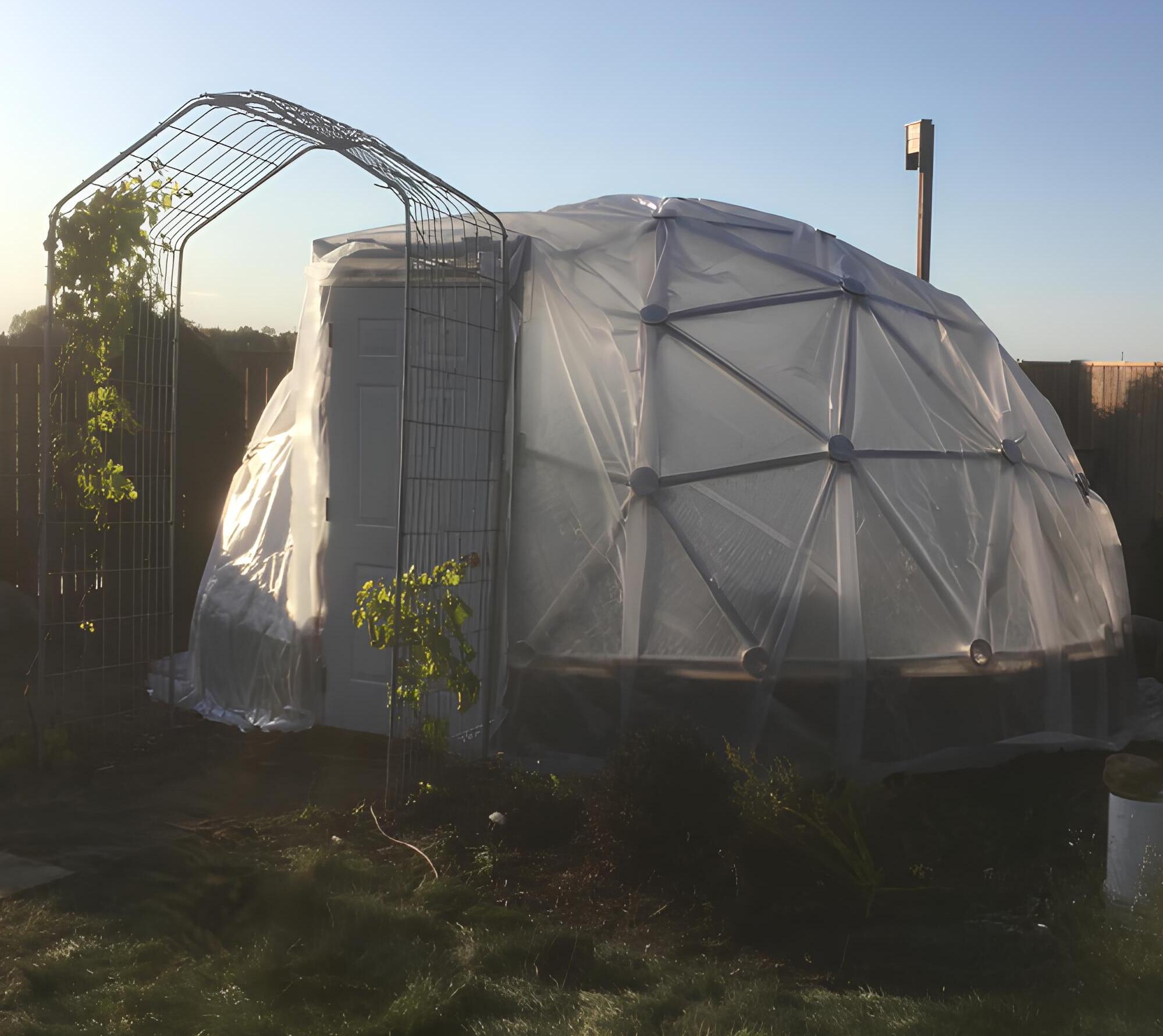 2V Dual Covering Geodesic Dome Hub Kit for Sale - by Zip Tie Domes