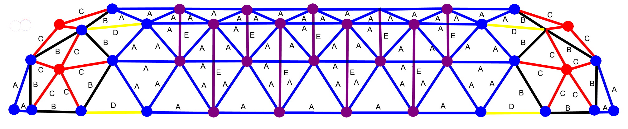 Tunnel Dome 5 - Length Diagram