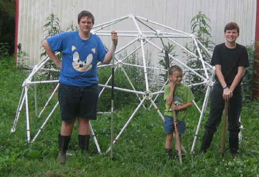 10' 2v Geodesic Greenhouse