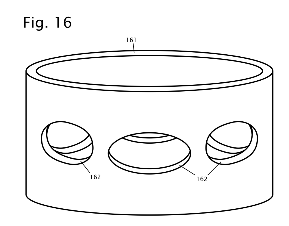 Locking Collar for elliptical struts