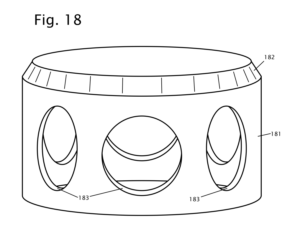 Locking Collar with a bevelled edge