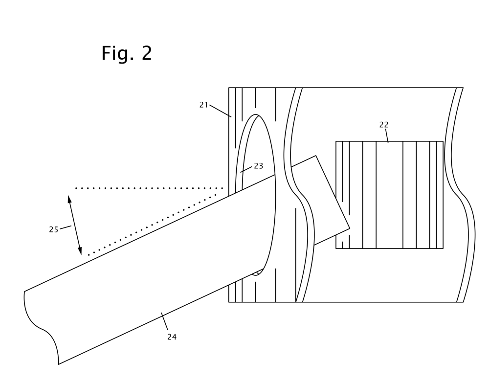 The aperture size controls the strut angle.