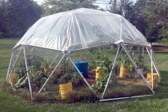 2v Geodesic Greenhouse