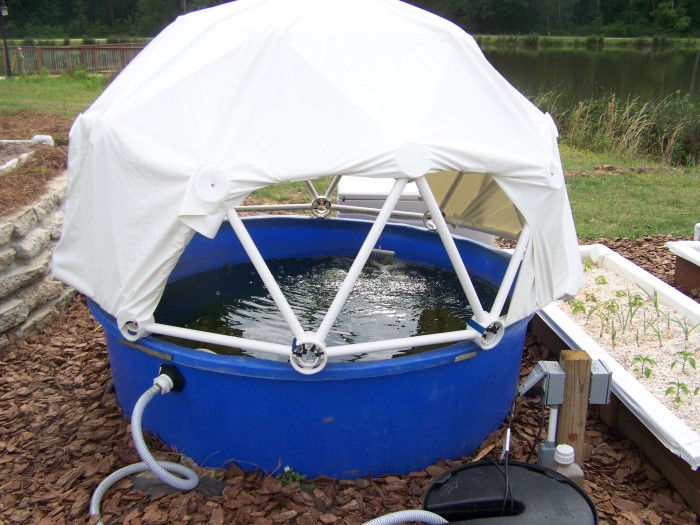 2v Aquaponics Pool Cover