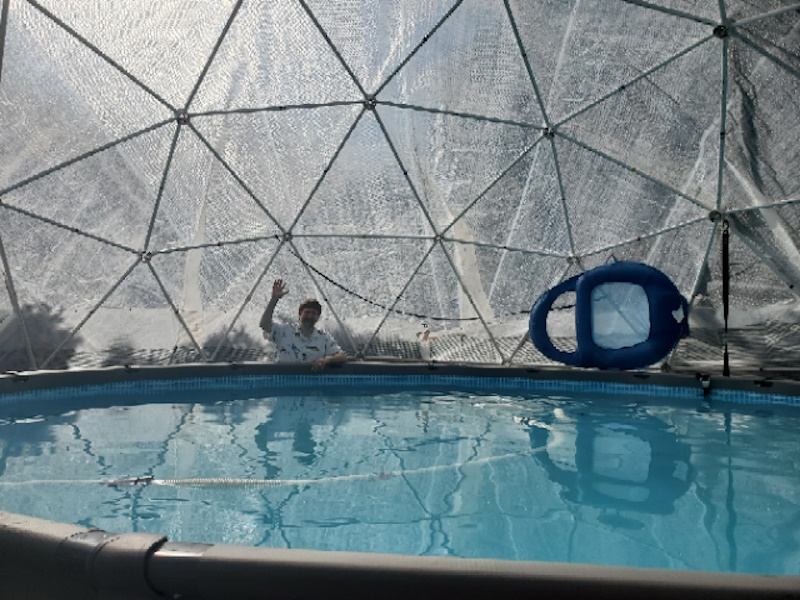Geodesic Dome Pool Enclosure Kit For Winter