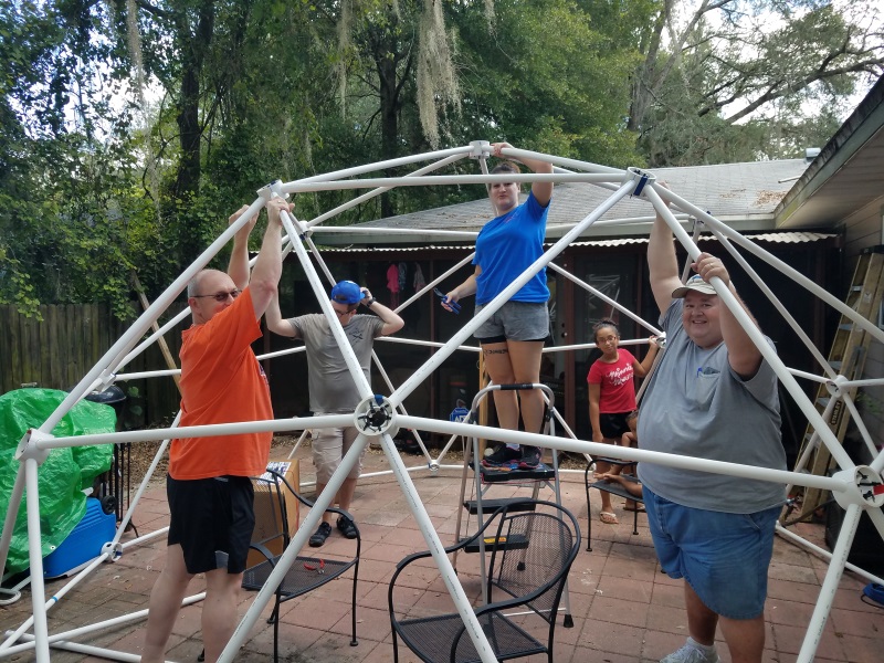 Building the 16' 2v Dome Frame