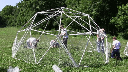 Click to see Building a Geodesic Chicken Coop for Pastured Poultry video