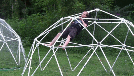 Click to see PVC Geodesic Dome Load Test video